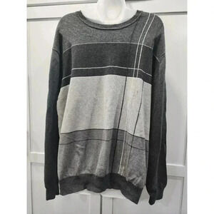 Tasso Elba Mens XXL Sweater Cotton Grey